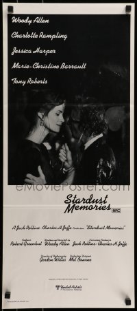 8g980 STARDUST MEMORIES Aust daybill 1980 directed by Woody Allen, constellation art by Burt Kleeger!