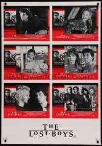 8g743 LOST BOYS Aust LC poster 1987 teen vampire Kiefer Sutherland, Corey & Corey, Jason Patric!