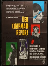 8g546 CHAPMAN REPORT German 1962 Jane Fonda, Shelley Winters, from Irving Wallace sex novel!