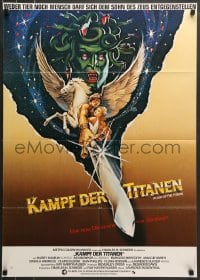8g553 CLASH OF THE TITANS German 1981 Ray Harryhausen, different art by Huyssen