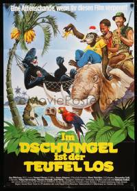 8g558 CRAZY JUNGLE ADVENTURE German 1982 James Mitchum, Im Dschungel ist der Teufel!