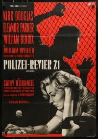 8g568 DETECTIVE STORY German R1962 William Wyler, Kirk Douglas can't forgive Eleanor Parker!