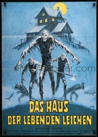 8g572 DON'T GO IN THE HOUSE German 1980 wild Klaus Dill horror art of the living dead!