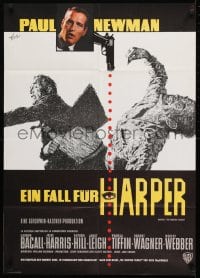 8g621 HARPER German 1966 Paul Newman has many fights, sexy Pamela Tiffin, Moving Target!