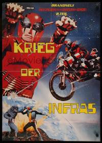 8g636 KAMEN RIDER SUPER-1: THE MOVIE  German 1976 great Zanca sci-fi superhero art!
