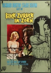 8g659 LOOK BACK IN ANGER German 1960 Claire Bloom gets between Richard Burton & Mary Ure!