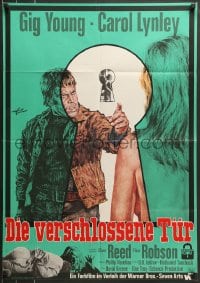 8g703 SHUTTERED ROOM German 1968 Gig Young, Carol Lynley, different keyhole art by Rolf Goetze!