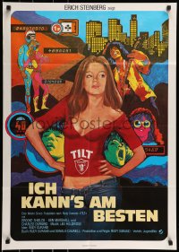 8g718 TILT German 1978 Brooke Shields, Ken Marshall, cool artwork by Drew Struzan!