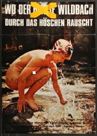 8g737 WO DER WILDBACH DURCH DAS HOSCHEN RAUSCHT WITWEN-REPORT German 1974 sexy nudist!