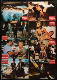8g465 GOLDFINGER German LC poster R1980s Sean Connery as James Bond + golden Shirley Eaton & more!
