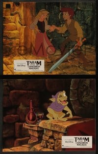 8g156 BLACK CAULDRON 10 French LCs 1985 first Walt Disney CG, Taran and the Magic Cauldron!