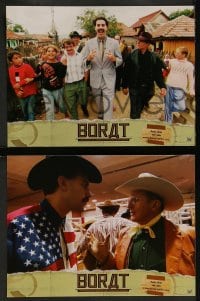 8g259 BORAT 6 French LCs 2006 different wacky images from Sacha Baron Cohen mockumentary!