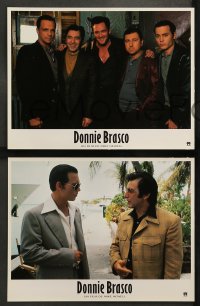 8g268 DONNIE BRASCO 6 French LCs 1997 Al Pacino is betrayed by undercover cop Johnny Depp!