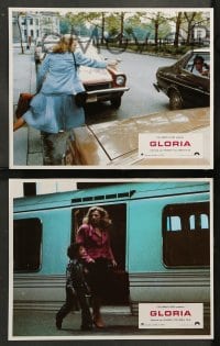 8g131 GLORIA 12 French LCs 1980 John Cassavetes directed, cool images of Gena Rowlands!