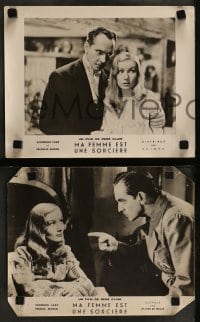 8g172 I MARRIED A WITCH 9 French LCs R1960s different images of sexy Veronica Lake & Fredric March!