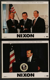 8g225 NIXON 8 French LCs 1996 Anthony Hopkins as Richard Nixon, directed by Oliver Stone!
