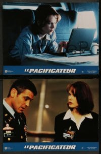 8g145 PEACEMAKER 12 French LCs 1997 great action images of George Clooney & sexy Nicole Kidman!