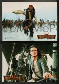 8g284 PIRATES OF THE CARIBBEAN: DEAD MAN'S CHEST 6 French LCs 2006 Depp, Orlando Bloom, Knightley!