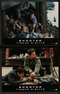 8g291 SHOOTER 6 French LCs 2007 cool close up of Mark Wahlberg with gun in action!