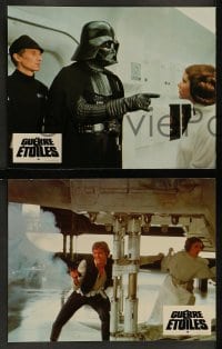 8g149 STAR WARS 12 French LCs 1977 Luke, Han, Chewbacca, Vader, French language design!