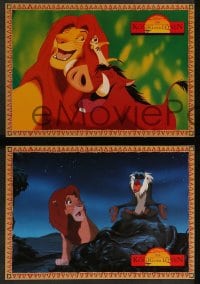 8g086 LION KING 7 German LCs 1994 classic Disney cartoon set in Africa, great different images!
