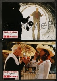 8g083 WRONGFULLY ACCUSED 8 German LCs 1998 Leslie Nielsen, Crenna, LeBrock, The Fugitive spoof!