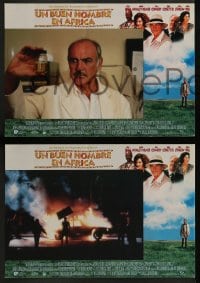 8g031 GOOD MAN IN AFRICA 12 Spanish LCs 1994 cool images of Sean Connery, John Lithgow!