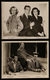 8h905 BIG CLOCK 2 8x10 stills 1948 Ray Milland with Maureen O'Sullivan and sexy Rita Johnson!