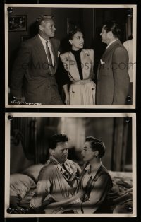 8h928 HARRIET CRAIG 2 8x10 stills 1950 Joan Crawford candid with director Sherman + Wendell Corey!