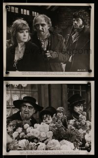 8h963 OLIVER 2 8x10 stills 1969 Dickens, Mark Lester in title role & Ron Moody as Fagin!