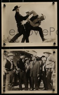 8h420 BADMAN'S COUNTRY 8 8x10 stills 1958 Montgomery as Pat Garrett, Buster Crabbe as Wyatt Earp!