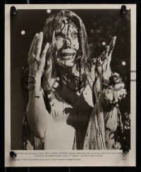8h587 CARRIE 6 8x10 stills 1976 Stephen King, Sissy Spacek & crazy mother Piper Laurie, Travolta!