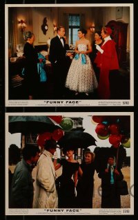 8h079 FUNNY FACE 11 color 8x10 stills 1957 Audrey Hepburn + Fred Astaire and Kay Thompson!