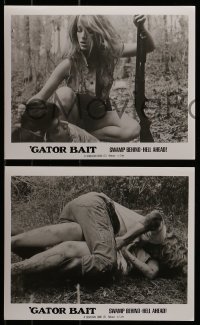8h693 GATOR BAIT 5 8x10 stills 1974 Beverly Sebastion, Claudia Jennings, half animal, all woman!