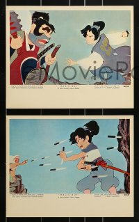 8h081 MAGIC BOY 9 color 8x10 stills 1961 Japanese animated ninja fantasy adventure, early anime!