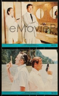 8h160 MAN WITH THE GOLDEN GUN 6 8x10 mini LCs 1974 Roger Moore as James Bond, Ekland, Villechaize!