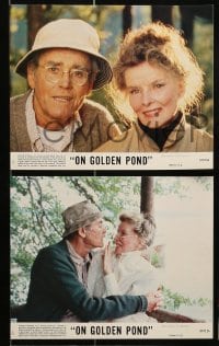 8h125 ON GOLDEN POND 8 8x10 mini LCs 1981 Katharine Hepburn, Henry Fonda, and Jane Fonda !
