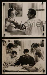 8h395 ONE FLEW OVER THE CUCKOO'S NEST 9 8x10 stills 1975 classic images of crazy Jack Nicholson!