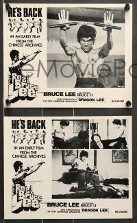 8h810 REAL BRUCE LEE 4 8x10 stills 1973 action images from Hong Kong kung fu documentary!