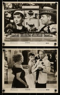 8h815 SABRINA 4 8x10 stills R1962 great images of Audrey Hepburn, William Holden, Billy Wilder!
