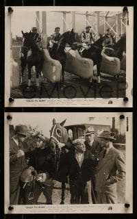 8h647 SPEED TO BURN 6 8x10 stills 1938 Michael Whalen, Lynn Bari, horse racing, Racing Blood!