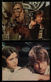 8h164 STAR WARS 6 color deluxe 8x10 stills 1977 George Lucas classic epic, Luke, Leia, great images!
