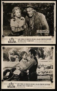 8h029 CAT BALLOU 4 English FOH LCs Lee Marvin, Michael Callan, all with sexy Jane Fonda!