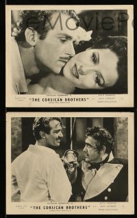 8h041 CORSICAN BROTHERS 3 English FOH LCs 1941 Douglas Fairbanks Jr. in a dual role, Ruth Warrick!