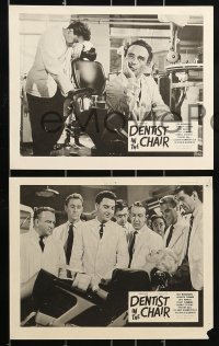 8h002 DENTIST IN THE CHAIR 8 English FOH LCs 1960 the Carry On Gang, Kenneth Connor, Peggy Cummins!