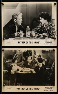 8h042 FATHER OF THE BRIDE 3 English FOH LCs 1950 Elizabeth Taylor, Spencer Tracy!