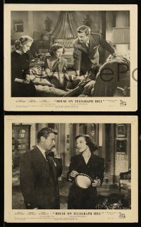8h045 HOUSE ON TELEGRAPH HILL 3 English FOH LCs 1951 Basehart, Cortesa, Robert Wise film noir!