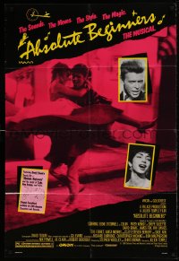 8j021 ABSOLUTE BEGINNERS 1sh 1986 David Bowie stars in the musical!