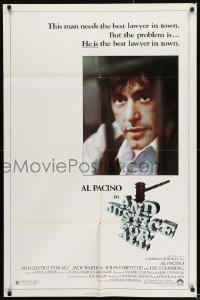 8j050 AND JUSTICE FOR ALL 1sh 1979 directed by Norman Jewison, Al Pacino is out of order!