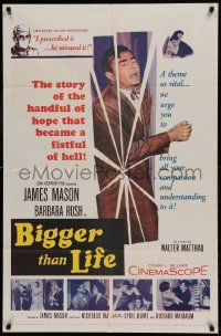 8j095 BIGGER THAN LIFE 1sh 1956 James Mason is prescribed Cortisone & becomes addicted!
